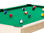 Billard convertible en table à manger - Couleur érable boisé avec tapis vert - Photo 2