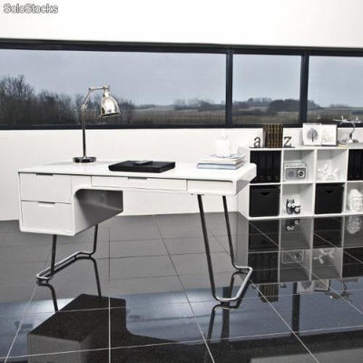 Biurko Centurio białe do saloniku lub eleganckiego biura