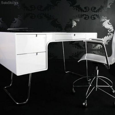 Biurko Centurio białe do saloniku lub eleganckiego biura - Zdjęcie 3