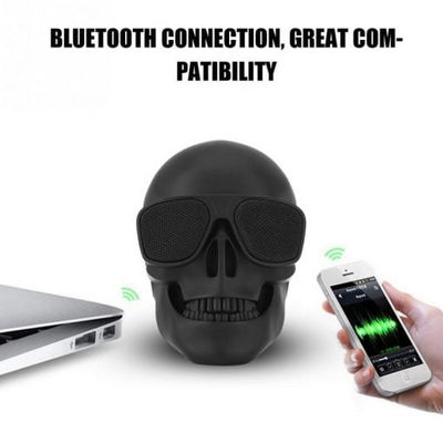 Black Fashion Wireless Bluetooth Portable Mini Skull Speaker Bluetooth 4.0 Music - Photo 2
