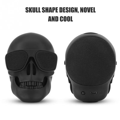 Black Fashion Wireless Bluetooth Portable Mini Skull Speaker Bluetooth 4.0 Music - Photo 4