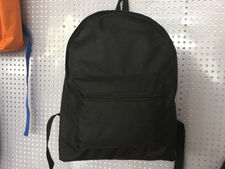 Black promotional backpack