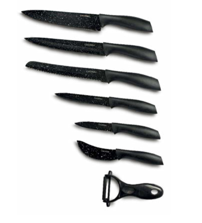 Set di coltelli da carne professionali Set di 6 coltelli professionali con  rivestimento in ceramica Cecotec