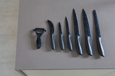 Black stone set di 7 coltelli in pietra e grafite - Foto 3
