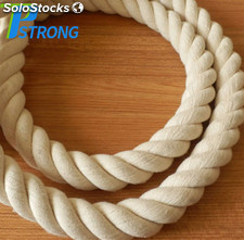 Blanco natural 3 Strand Twisted cuerdas de algodón