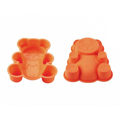 Blaumann BL-1274; Stampo per torta in silicone a forma di orso Arancione