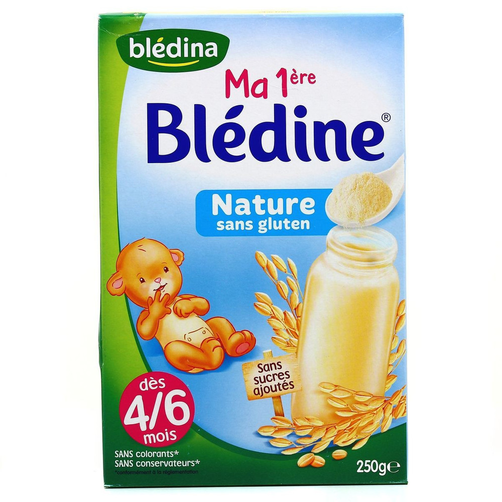 Bledina Cereales Bebe Bledine Des 4 6 Mois Nature Sans Sucres Et Sans Gluten La