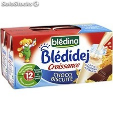 Bledina Lait Et Cereales Bebe Des 12 Mois Choco Biscuite Les 4 Briques De 250