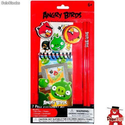 Blister papeleria Angry Birds 7pz