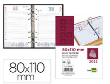 Bloc bufete liderpapel 2022 80X110 mm papel 80 gr texto en catalan