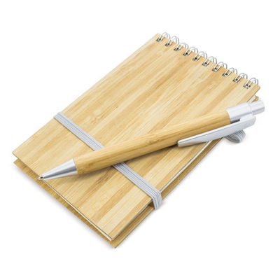 Bloc de bambú con bolígrafo - Foto 4