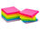Bloc de notas adhesivas quita y pon q-connect 76x76 mm fsc colores neon y pastel - Foto 3