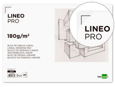 Bloc dibujo liderpapel lineal espiral 460X325MM 20 hojas 180 g/M2 con