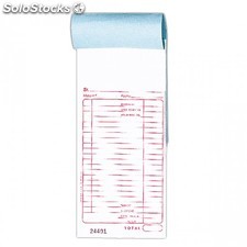 Bloc factures eurocalc - espagnol 10x21 cm blanc papier