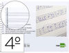 Bloc musica liderpapel para guitarra hexagrama 3 mm cuarto 20 hojas 100G/M2