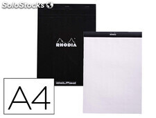 Bloc nota rhodia black dot pad din A4 80 hojas 80 g/M2 liso con puntos negros 5