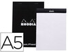 Bloc nota rhodia black dot pad din A5 80 hojas 80 g/M2 liso con puntos negros 5