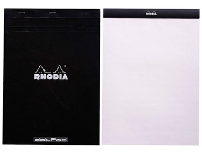 Bloc nota rhodia black dot pad din a5 80 hojas 80 g/m2 liso con puntos negros 5 - Foto 2