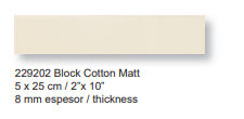 Block cotton matt