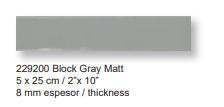 Block gray matt