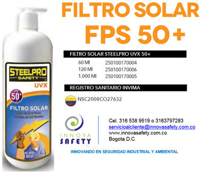 Bloqueador solar SPF50 litro