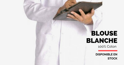 Blouse blanche 100% coton - Photo 2