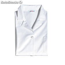 Blouse blanche homme coton molinel - blouse coton ml à boutons blanc t1