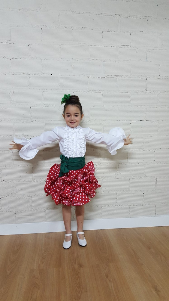 Sevillana niña Faldas flamencas de NIÑA