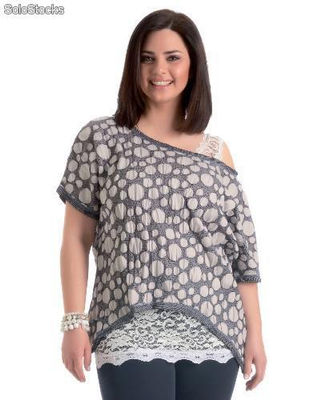 Blusa Plus Size Primavera / Verão 1421078