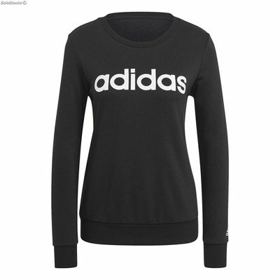 Bluza bez kaptura Damska Adidas Essentials Logo Czarny