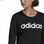 Bluza bez kaptura Damska Adidas Essentials Logo Czarny - 4