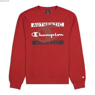 Bluza bez kaptura Męska Champion Authentic Athletic Czerwony