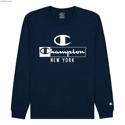 Bluza bez kaptura Męska Champion Legacy Graphic New York Niebieski