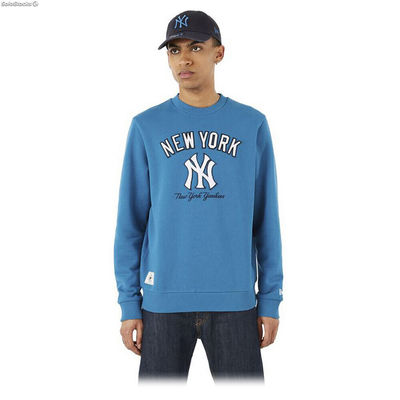 Bluza bez kaptura Męska New Era MLB Heritage New York Yankees Niebieski