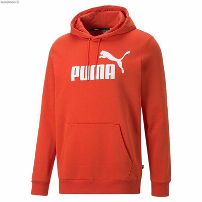Bluza bez kaptura Męska Puma Essentials Big Logo Czerwony