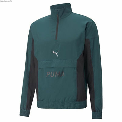 Bluza bez kaptura Męska Puma Fit Woven Training Kolor Zielony