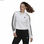 Bluza z kapturem Damska Adidas Essentials Cropped 3 Stripes Biały - 2