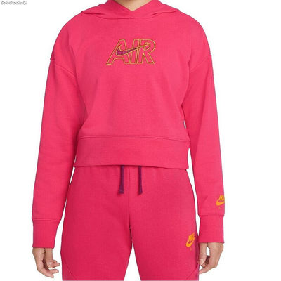 Bluza z Kapturem dla Dziewczynki crop hoodie Nike DM8372 666 Różowy