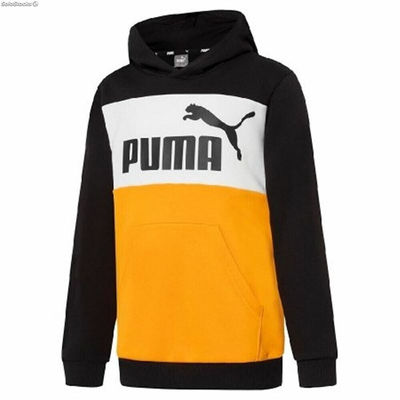 Bluza z kapturem Dziecięca Puma Essentials+ Colourblock Żółty