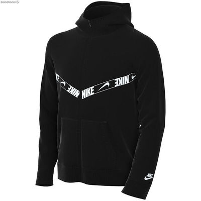 Bluza z kapturem Dziecięca repeat pk fz hoodie Nike DQ5100 010 Czarny