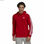 Bluza z kapturem Męska Adidas Essentials Fleece 3 Stripes Czerwony - 2