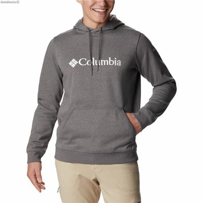 Bluza z kapturem Męska Columbia CSC Basic Logo Ciemny szary