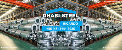 Bobina Galvalume 0,40mm x 1200mm com Dhabi Steel - Foto 2
