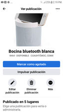 Bocina bluetooth blanca