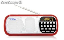 bocinas portatiles mini USB speaker TF MP3 FM radio bateria recargable Q36