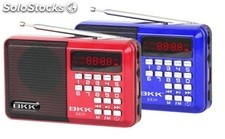 bocinas portatiles parlantes MP3 USB TF FM radio bateria recargable KK50