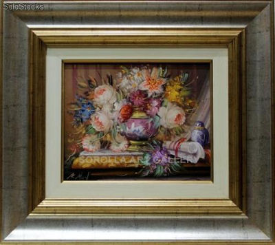Bodegón de flores | Pinturas de flores en óleo sobre lienzo