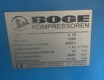 Boge S 15 Schraubenkompressor - Foto 3