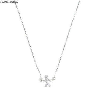 Bohala - Collier ras du cou de Argent 925 plaqué rhodium modèle Niña