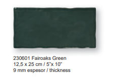 Bohemia fairoaks green 12,5x25 - Foto 2